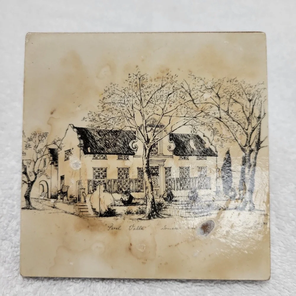 Cottages of Somerset W Africa lot of 5 coasters